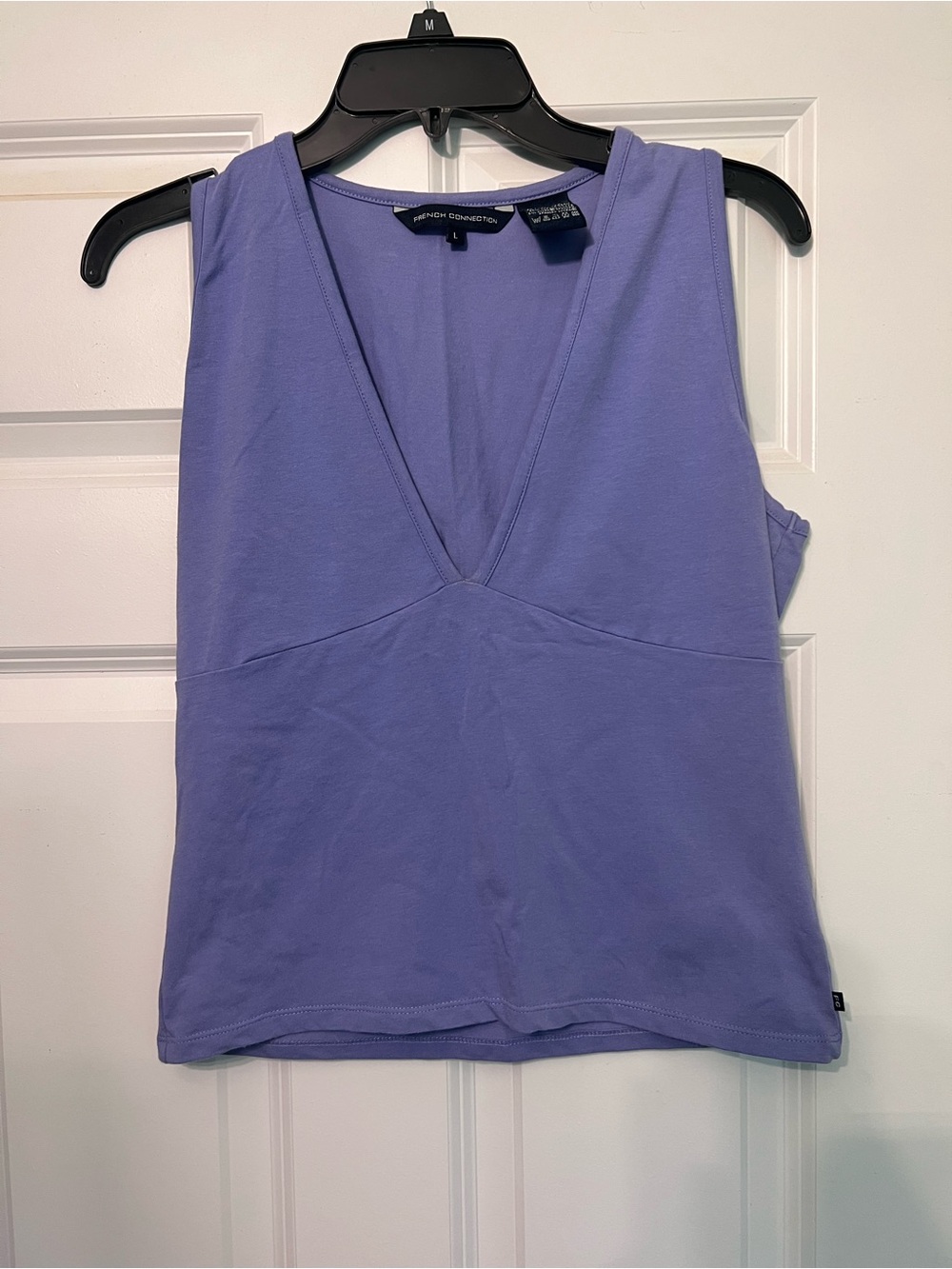French Connection Lavender V-Neck Sleeveless Top